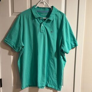 Vineyard Vines Men's Teal Polo Shirt